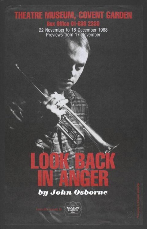 1988 Look Back in Anger Theatre Poster
