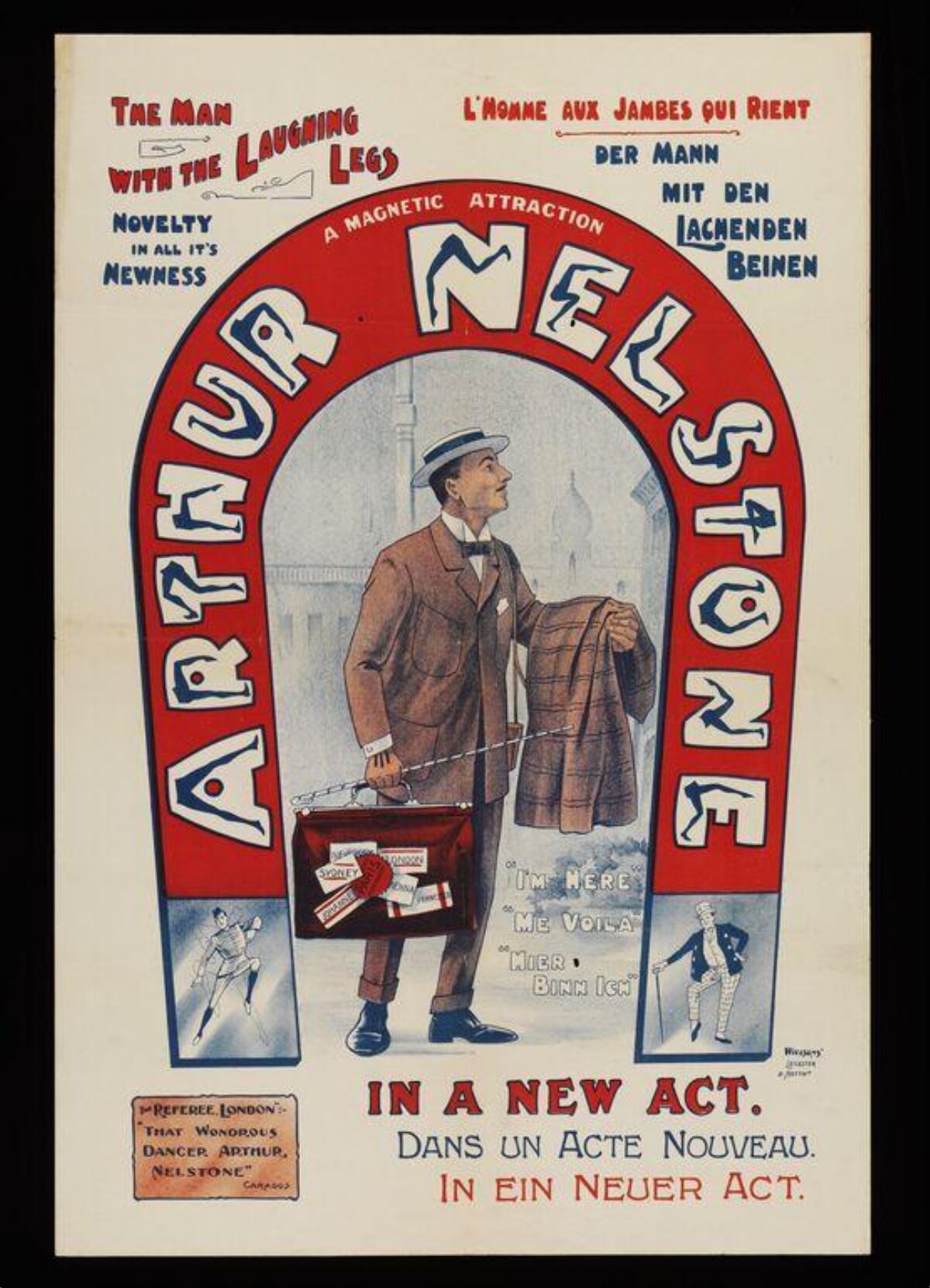 Vintage Arthur Nelstone Performance Poster