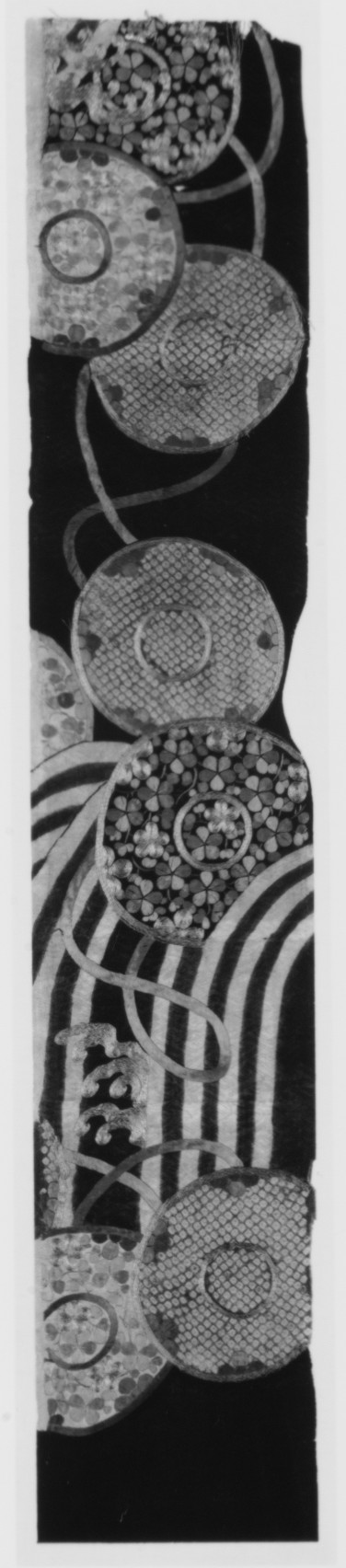Circular Pattern Traditional Textile Fragment