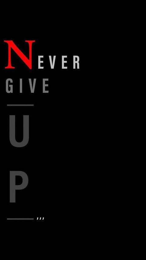Never Give Up Motivational Quote