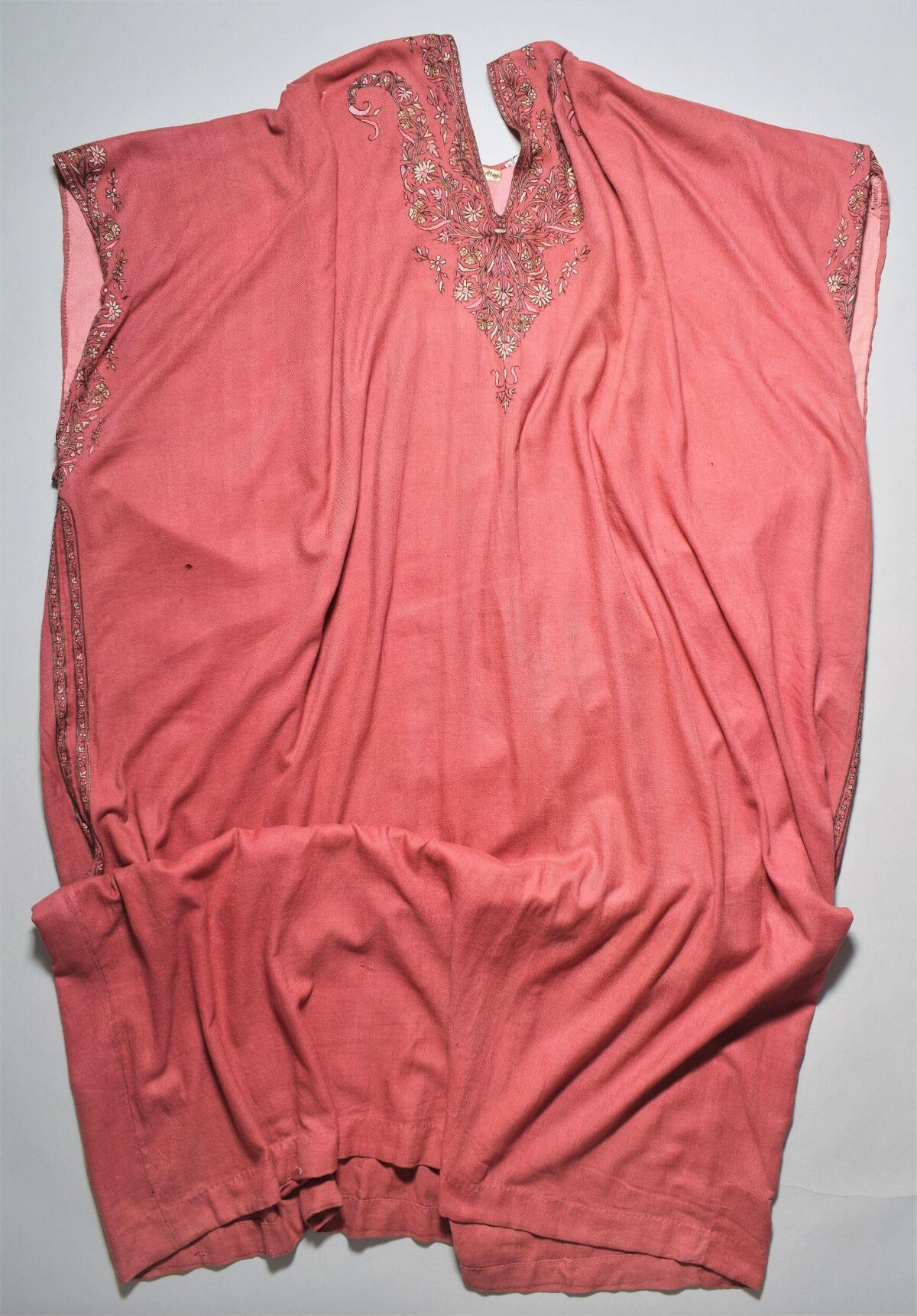 Pink Embroidered Kaftan Dress