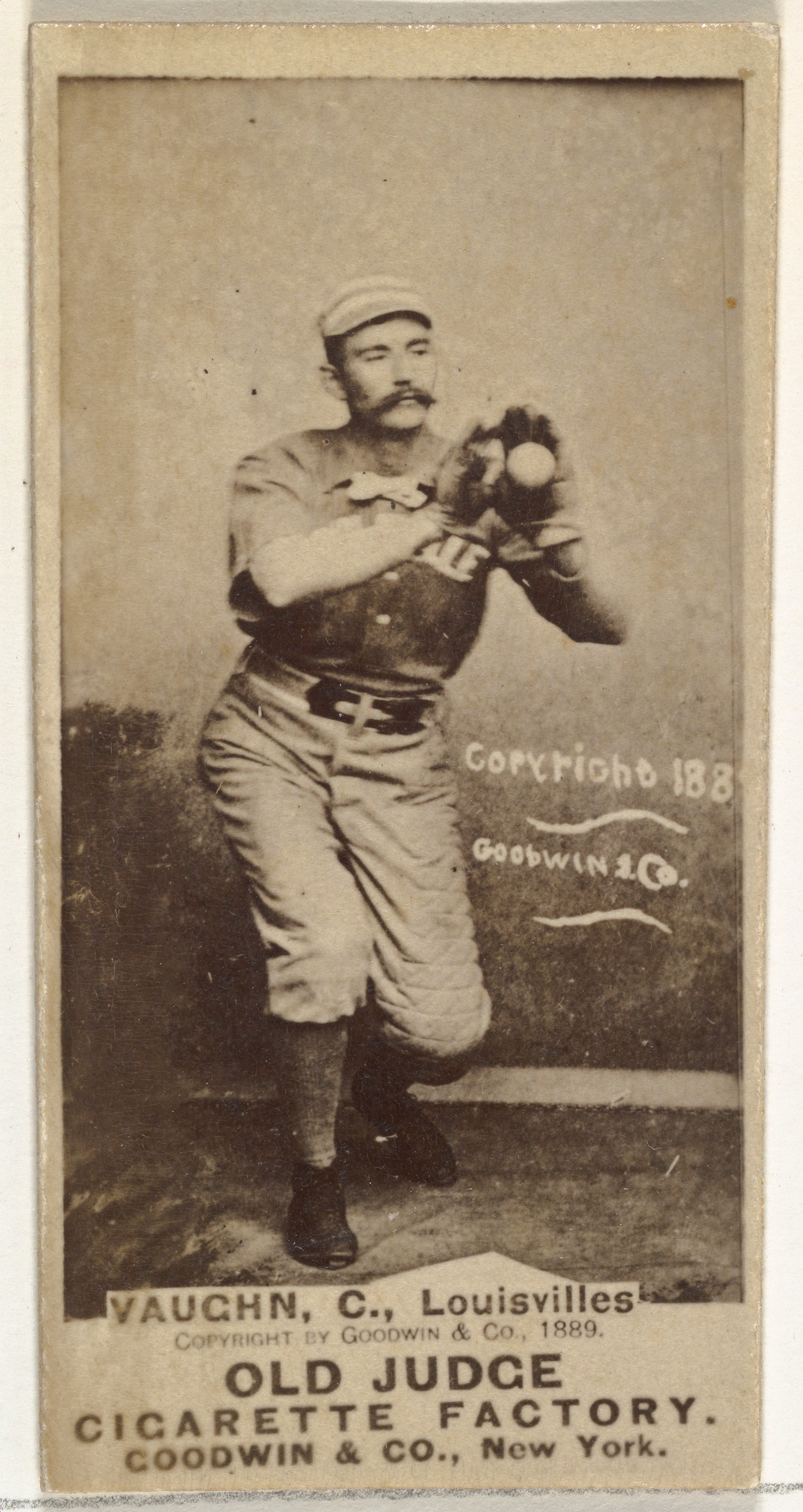 1889 Old Judge Baseball Cigarette Card