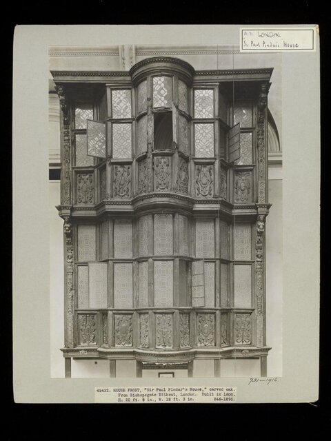 Sir Paul Pindar's 1600 Carved Oak House Front