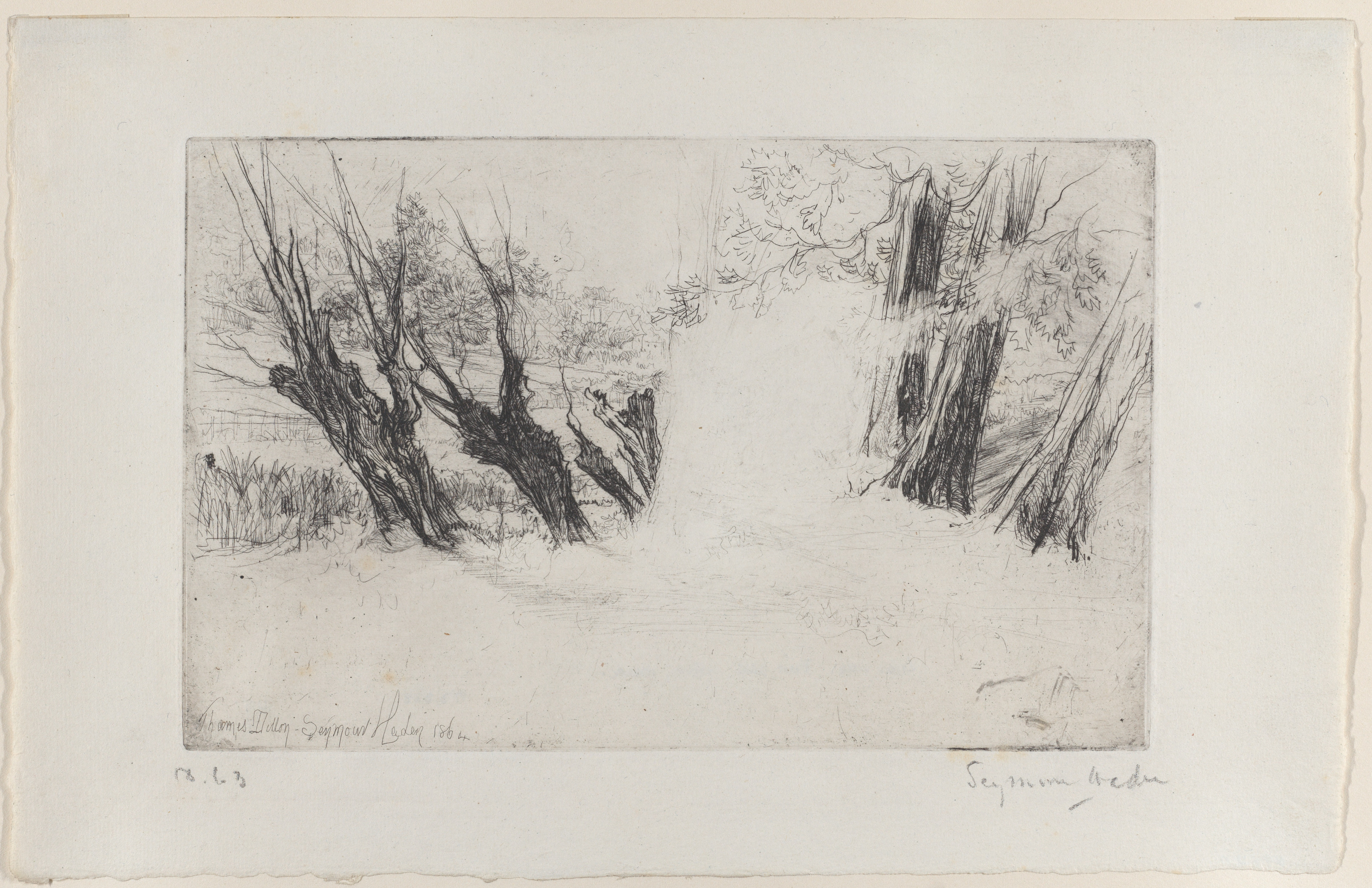 Landscape with Gnarled Trees Etching