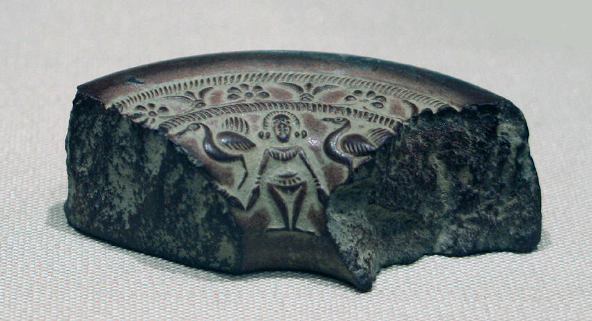 Ancient Carved Pottery Fragment
