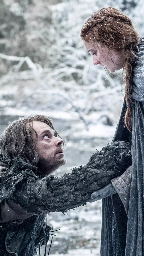 Sansa and Theon Reunion in Snow
