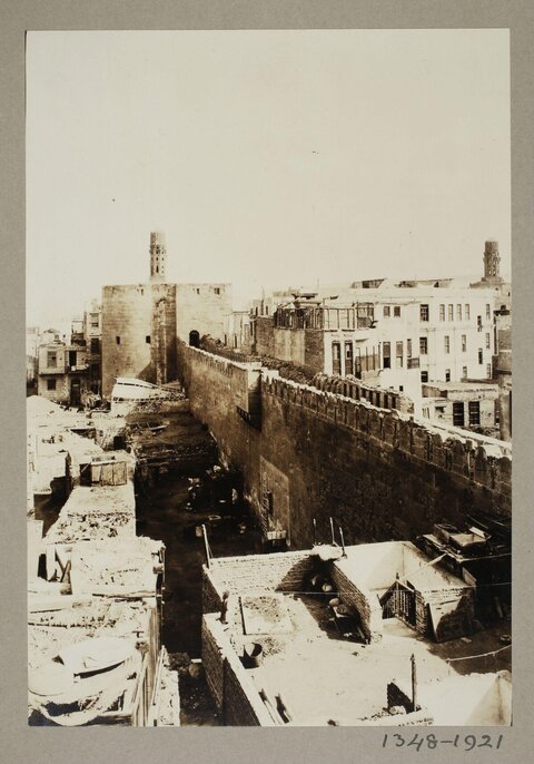 Vintage View of Historic City Wall