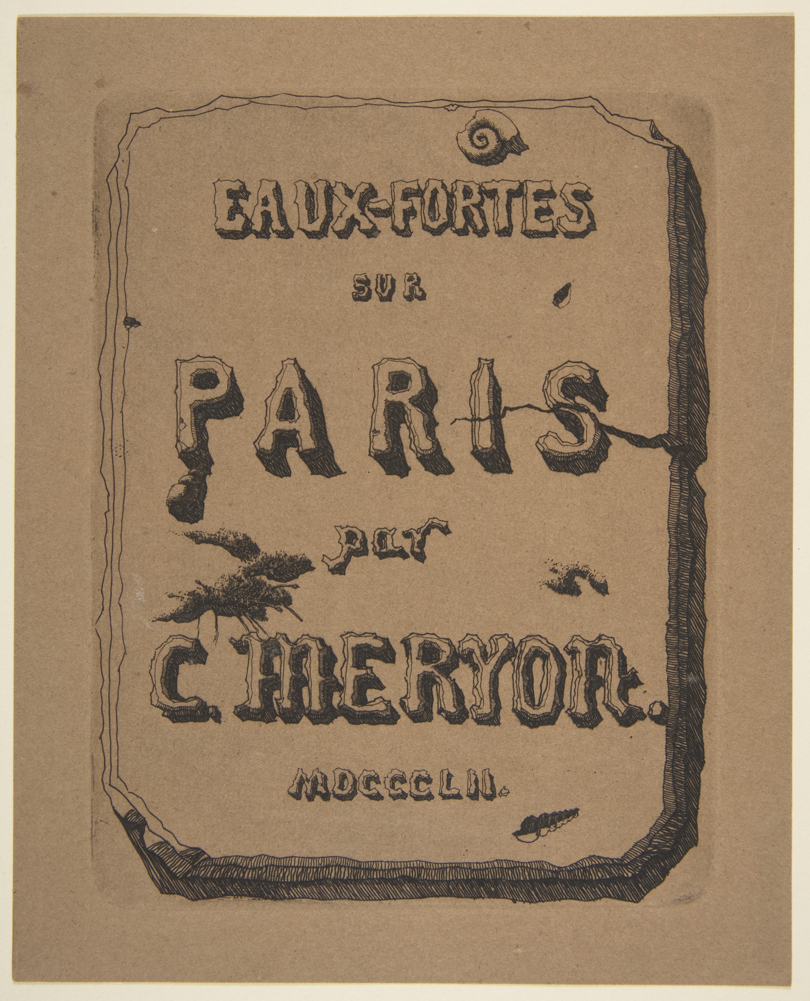 Title Page of Eaux-Fortes sur Paris