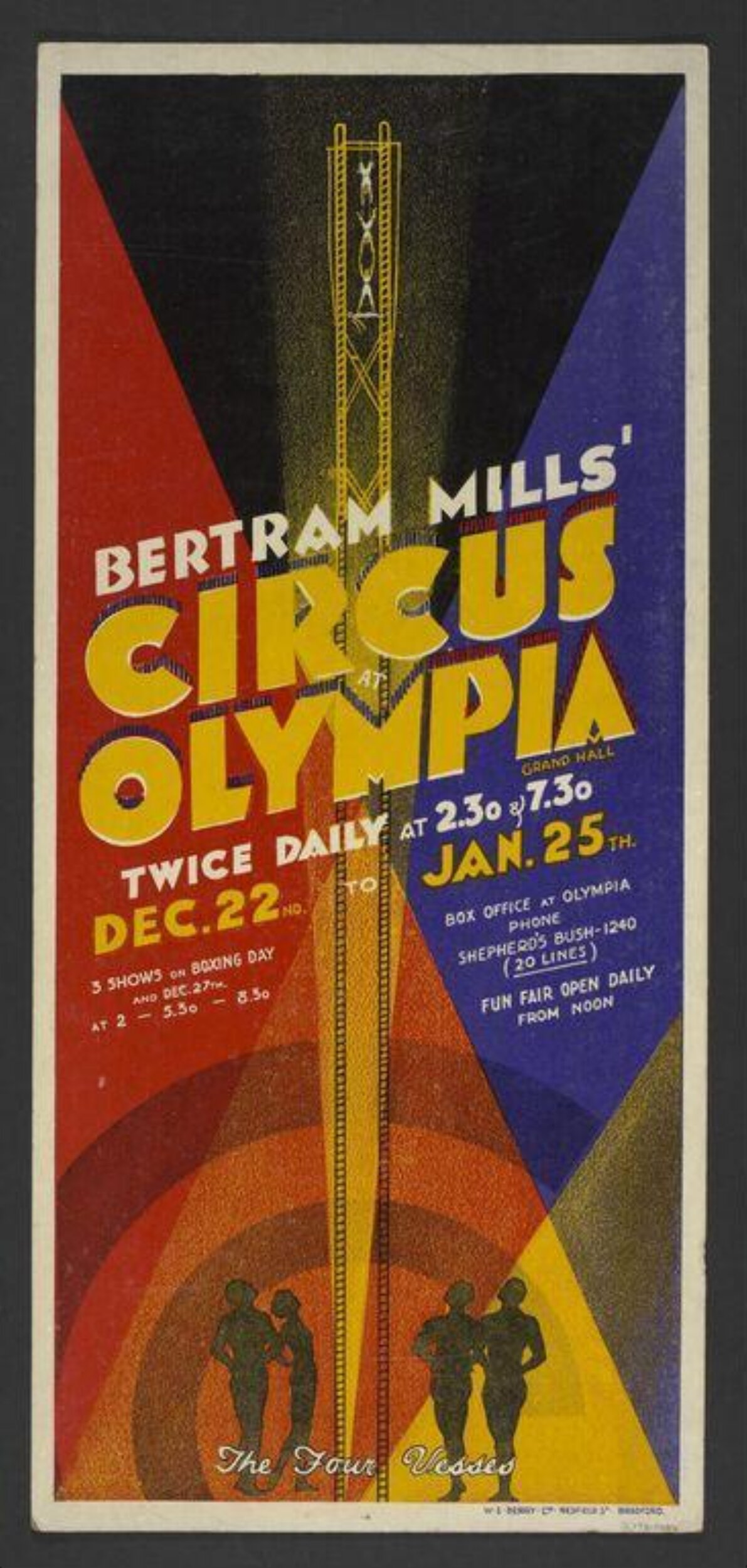 Vintage Bertram Mills Circus Poster