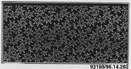 Grayscale Floral Pattern Decorative Panel