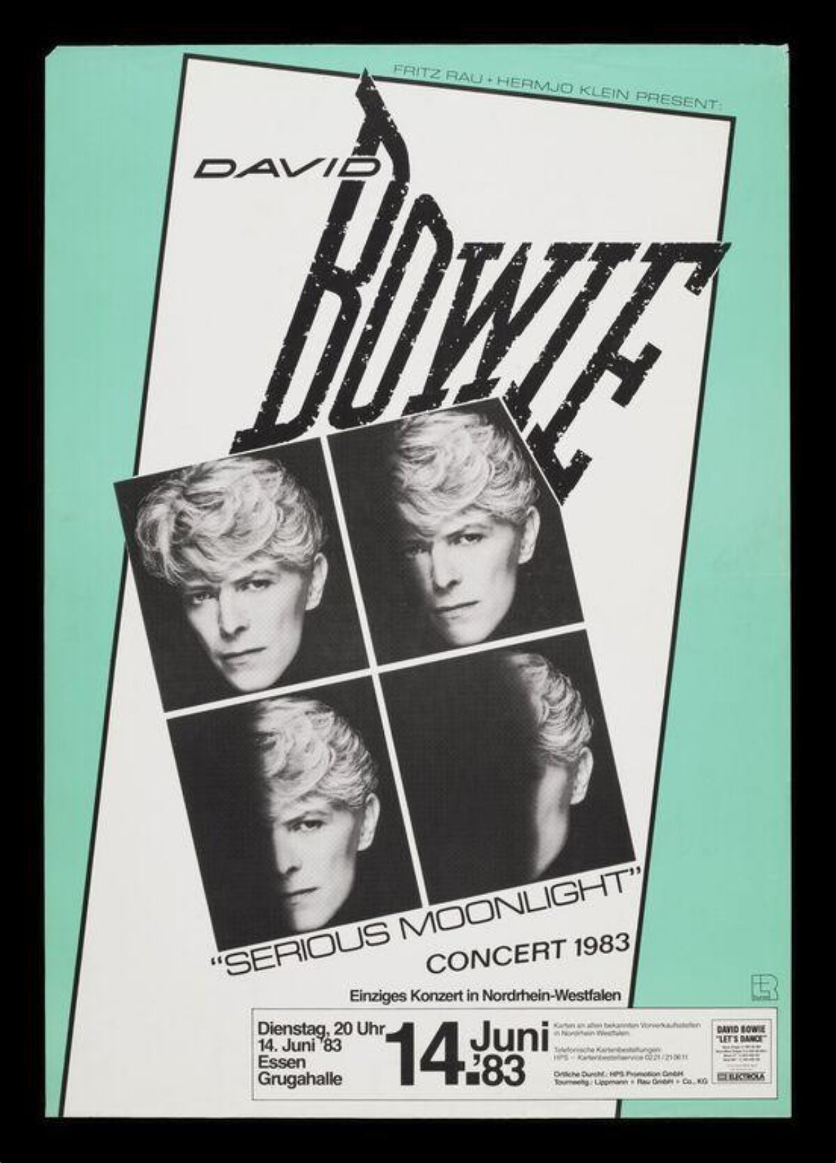 David Bowie 1983 Concert Poster