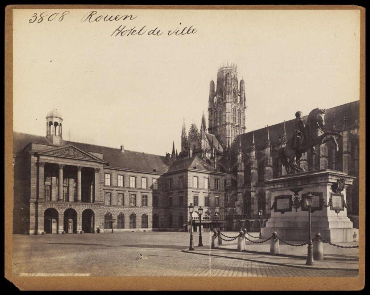 Old Photo of Rouen City Hall