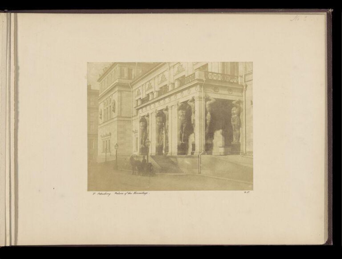 Old Photo of Hermitage Palace, St. Petersburg