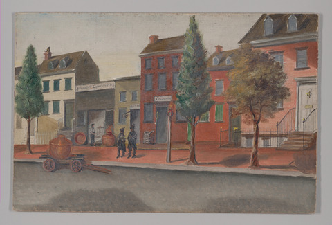 Urban Street Scene with Storefronts