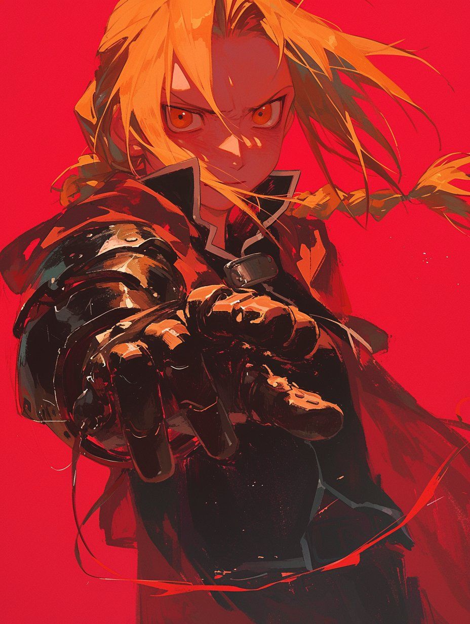 Edward Elric Reaching Forward