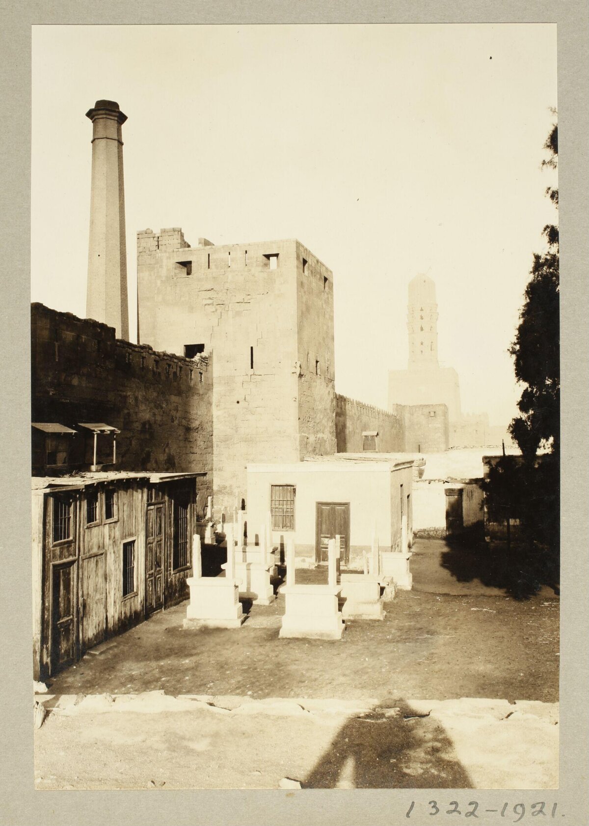 Vintage Cairo Cemetery Scene