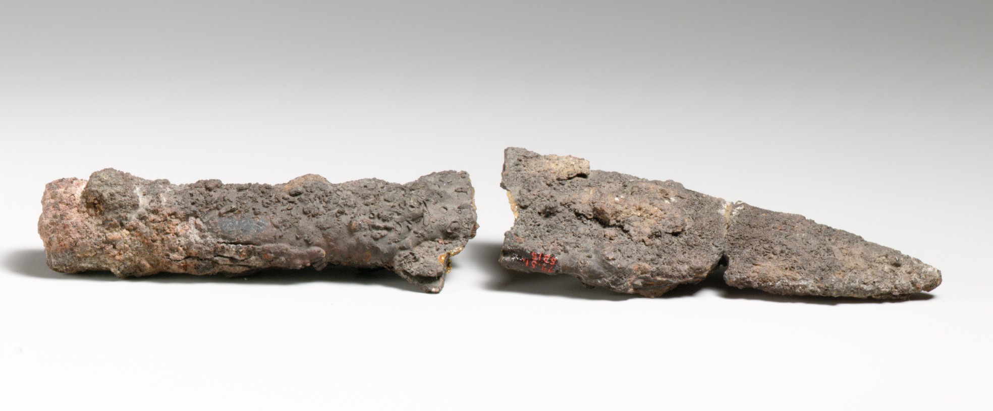 Broken Ancient Iron Sword Fragments