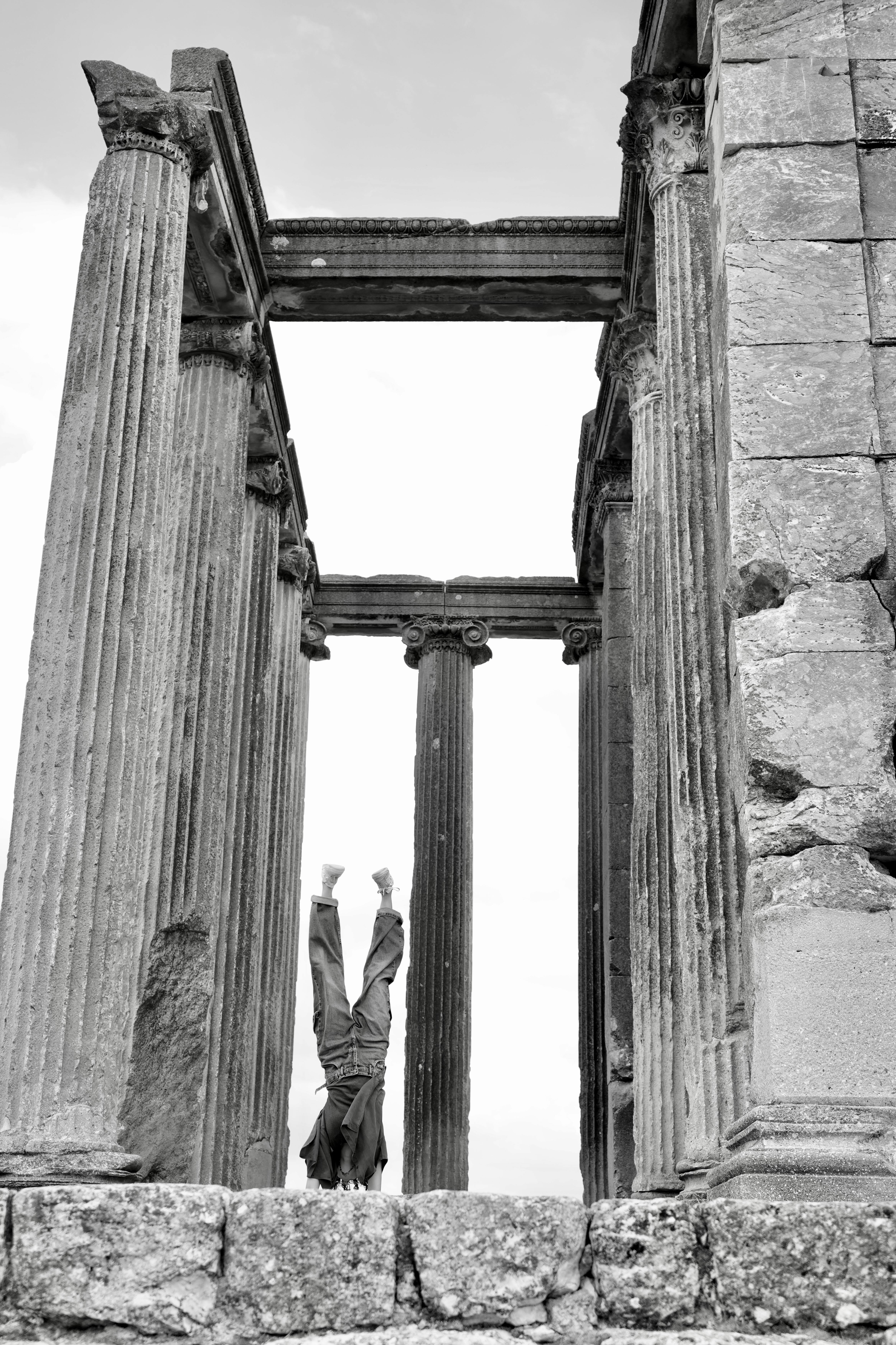 Handstand among Ancient Ruins