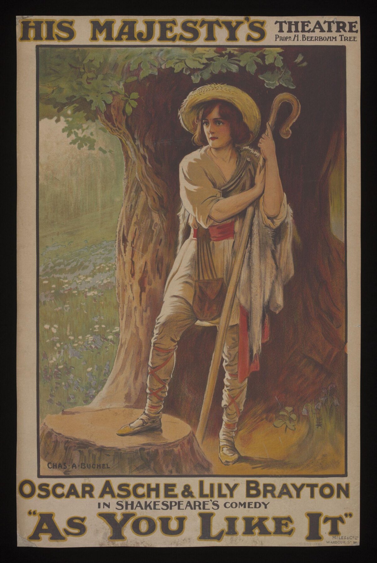 Vintage As You Like It Theatre Poster