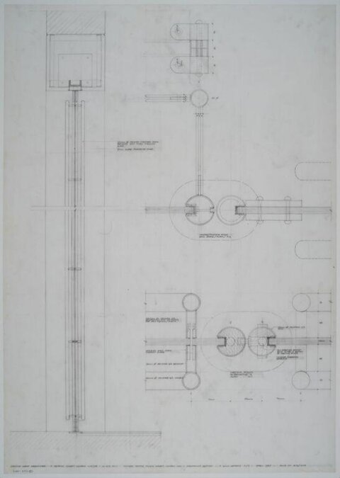 Hand-drawn Mechanical Engineering Drawing