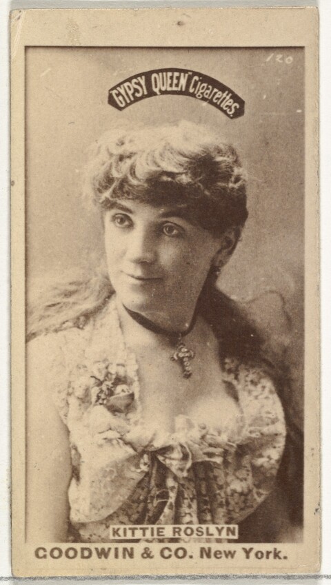 Gypsy Queen Cigarette Card of Kittie Roslyn