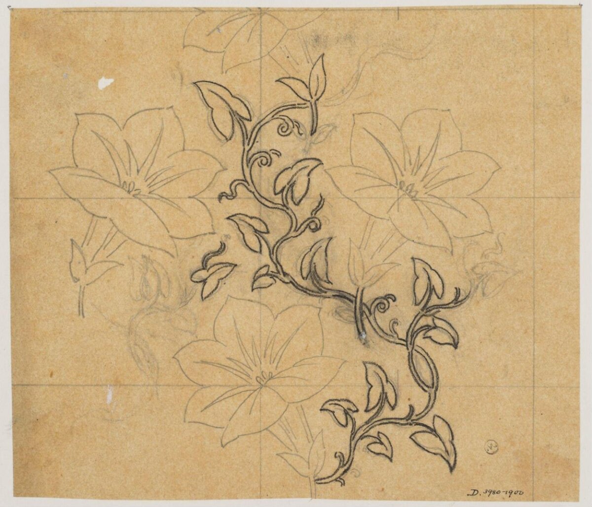 Floral Pattern Design Sketch