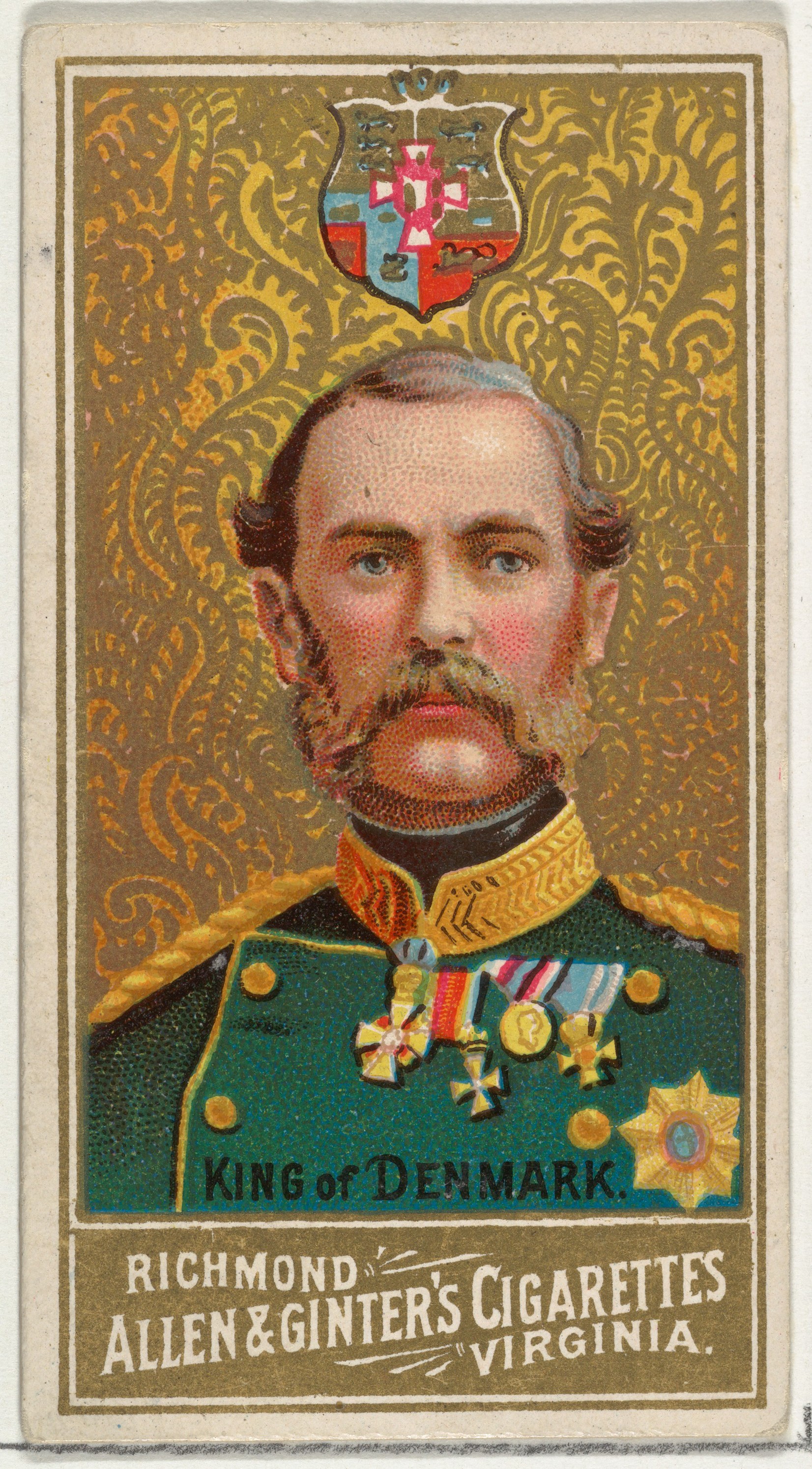 King of Denmark Cigarette Card