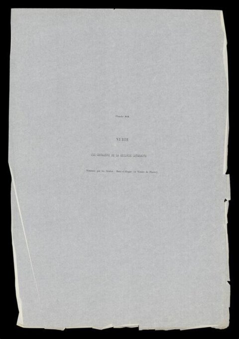 Antique Nubie Printed Text Page