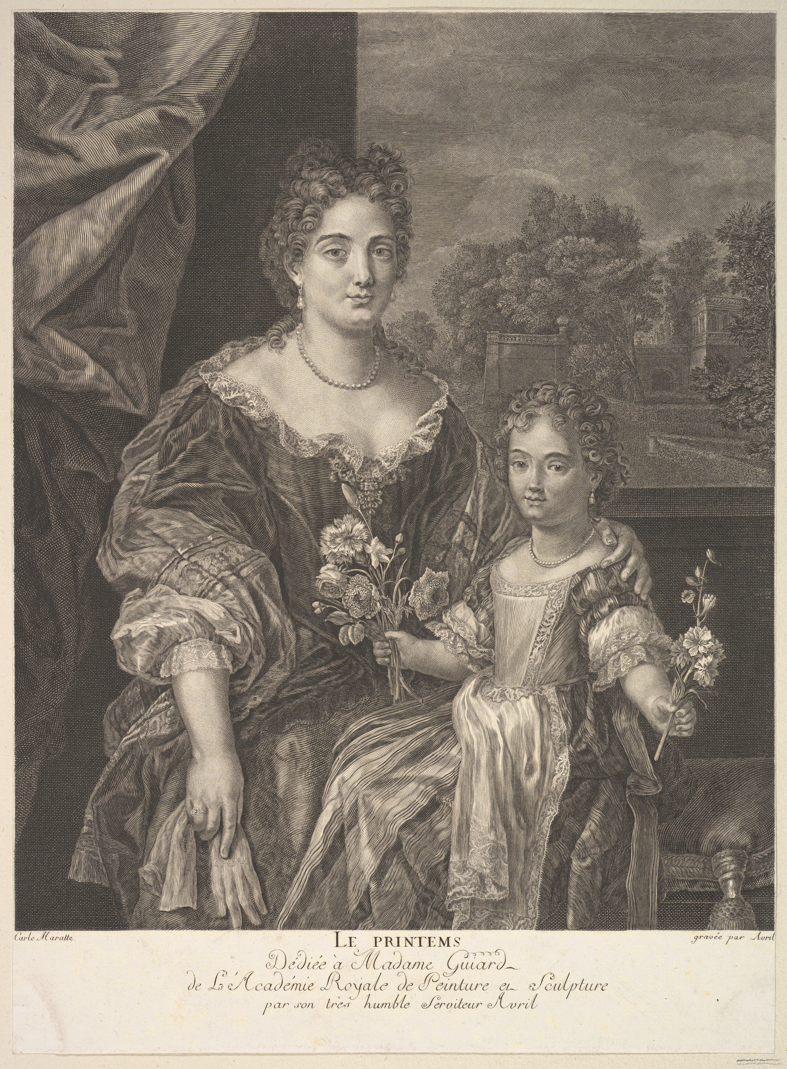 Le Printemps Portrait of Lady and Child