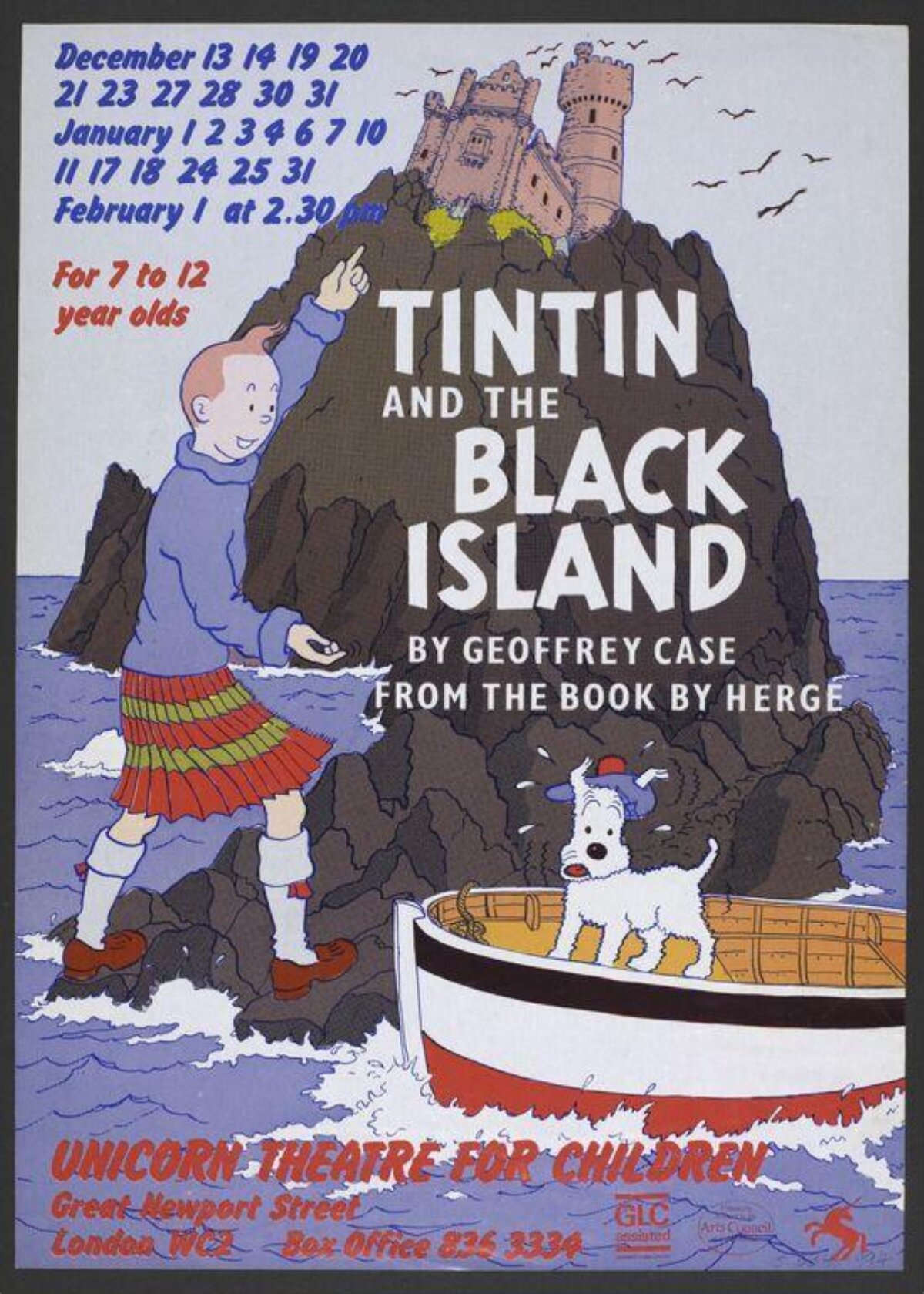 Tintin and the Black Island Theatre Poster