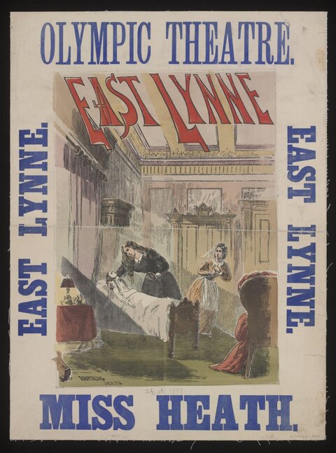 Olympic Theatre East Lynne Play Poster