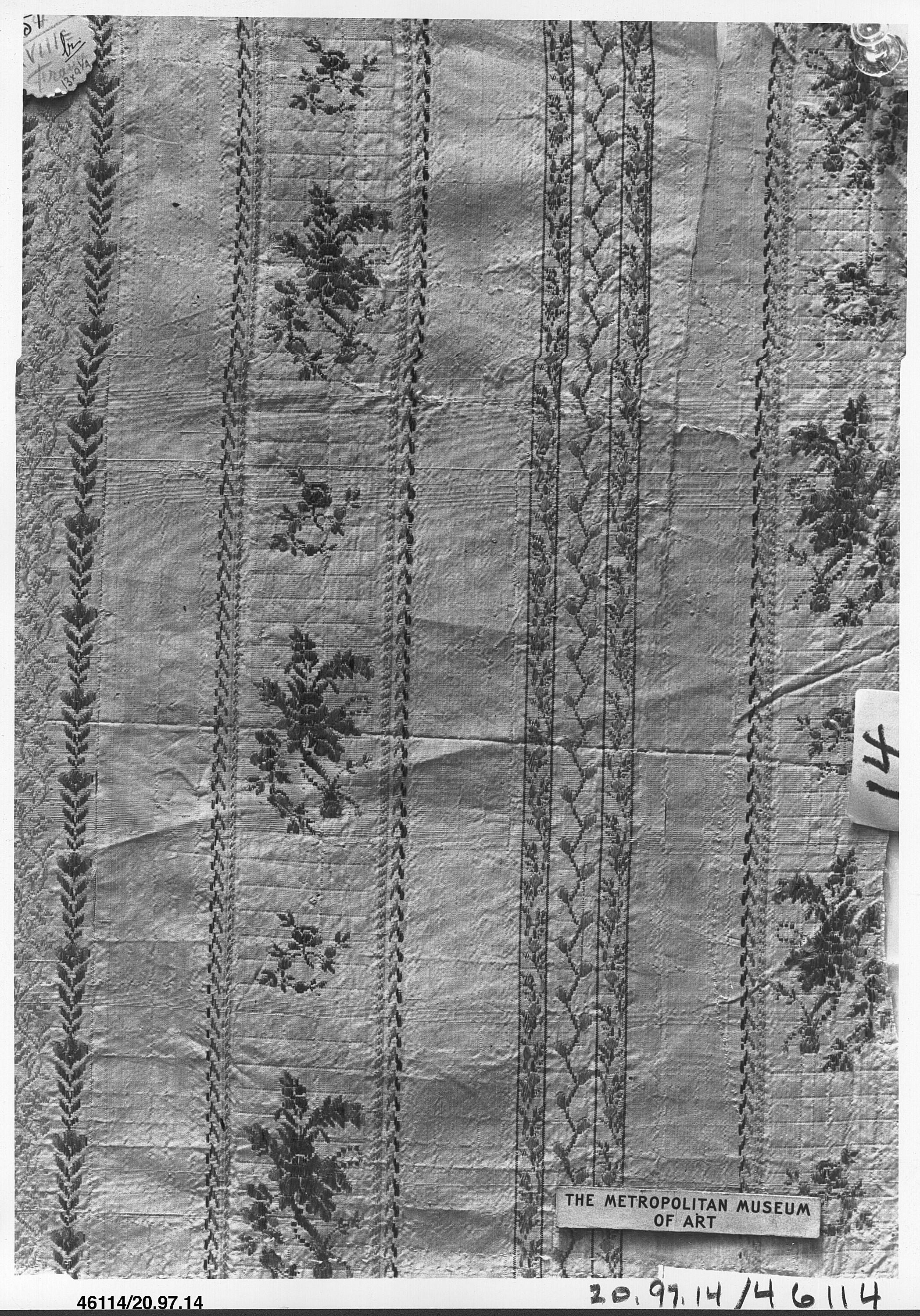 Antique Embroidered Textile Sample
