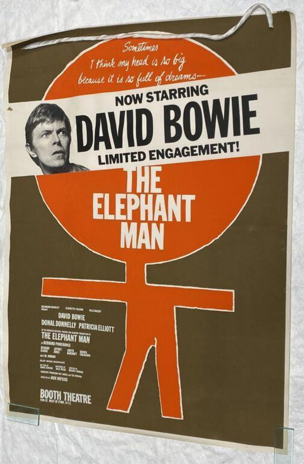 David Bowie The Elephant Man Poster