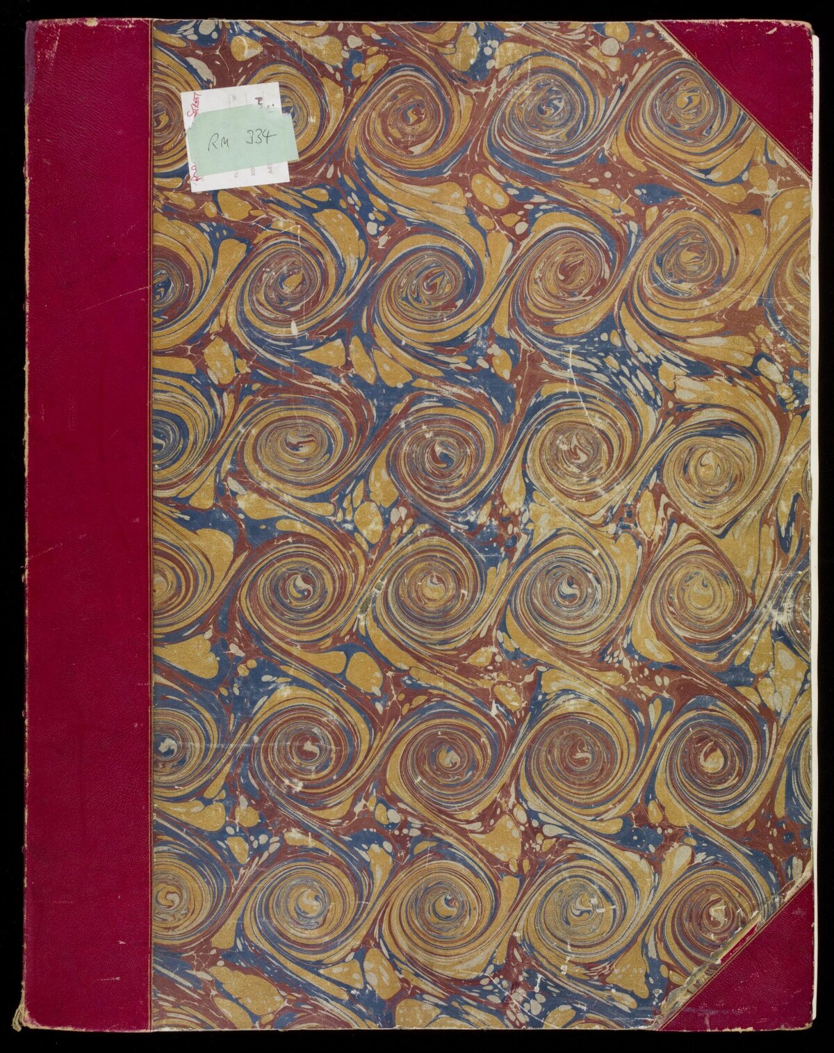 Antique Marbled Book Cover