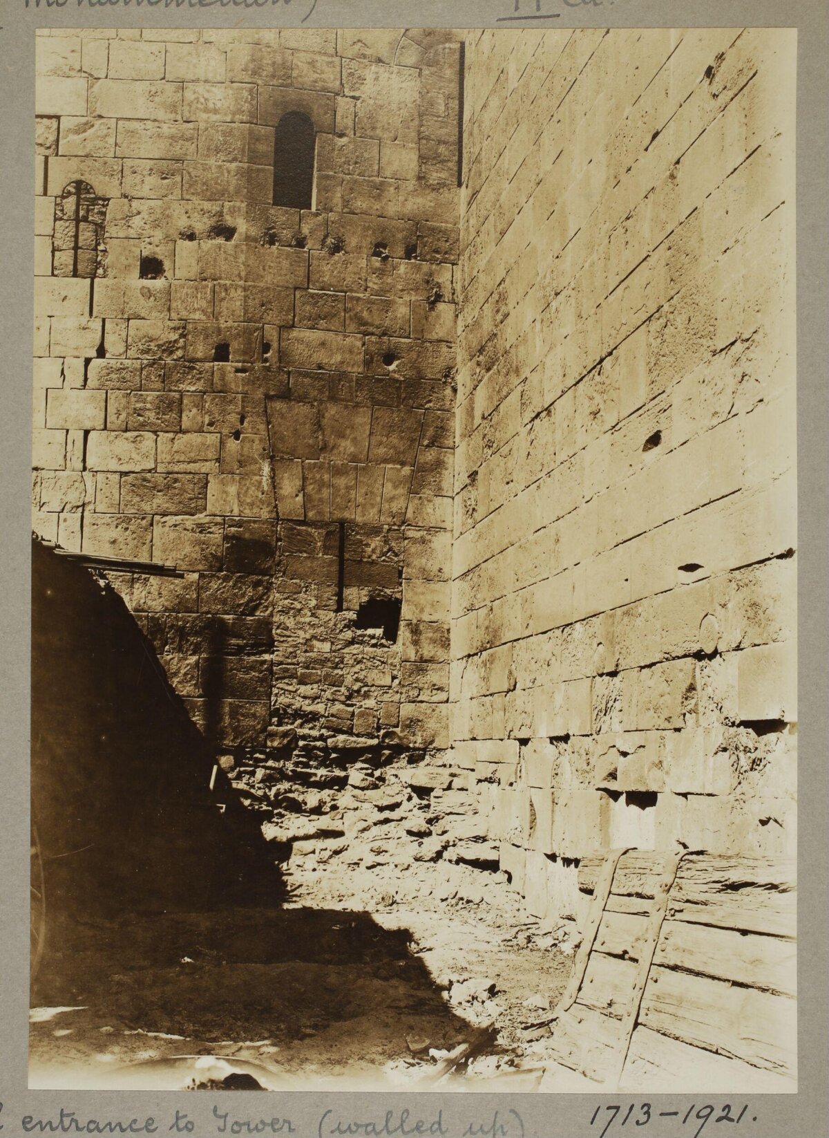 Walled Up Entrance to Tower