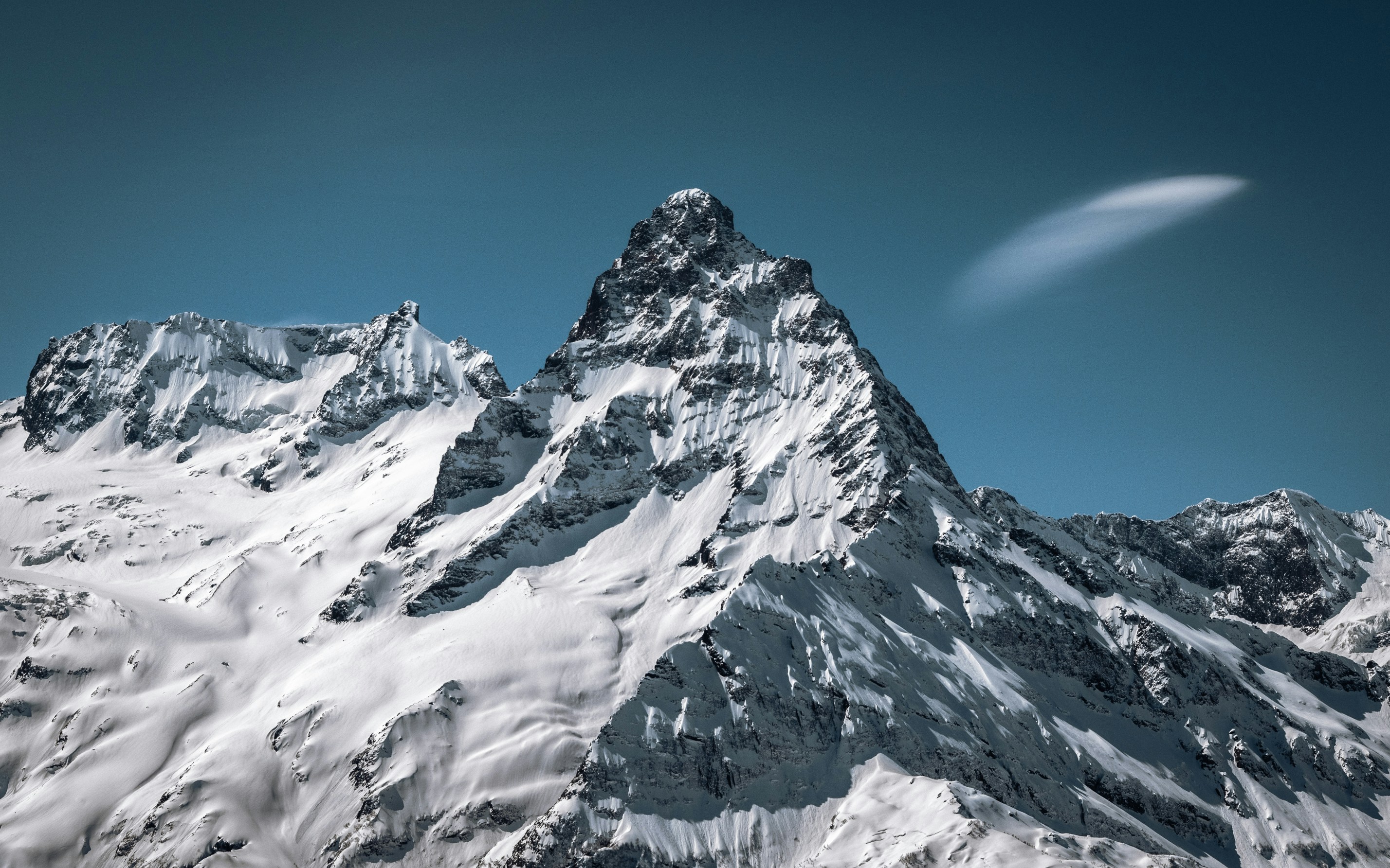 Snow-capped Mountain Under Blue Sky