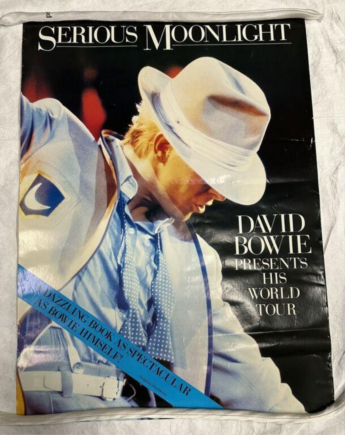 David Bowie Serious Moonlight Tour Poster