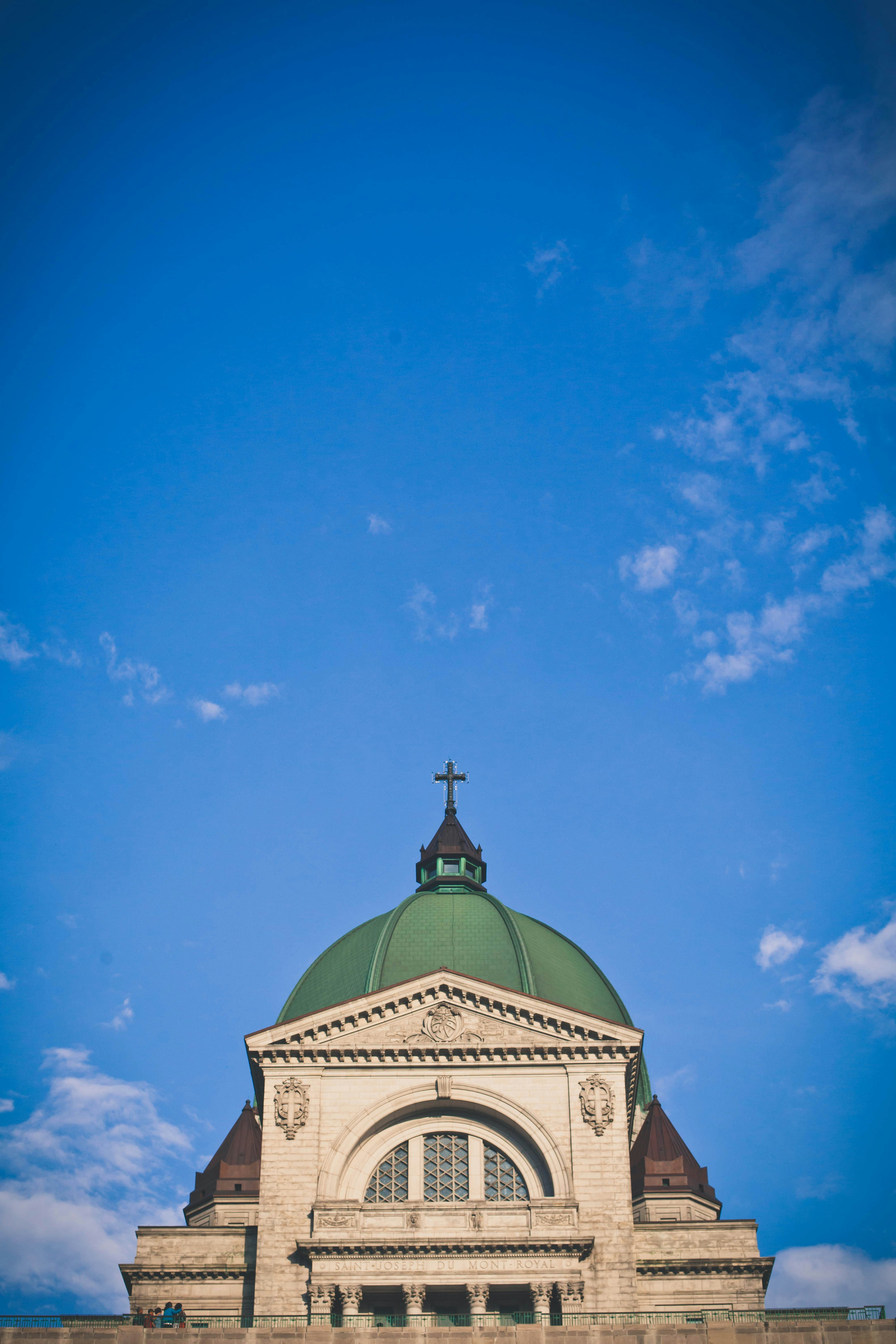 Saint Joseph Oratory Under Blue Sky