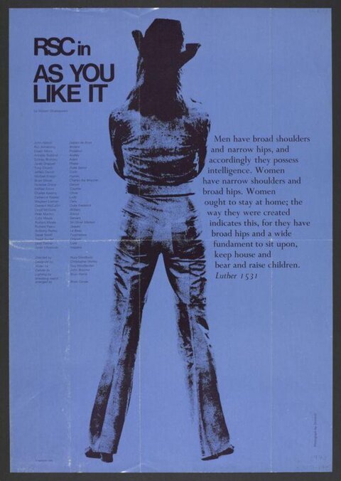 RSC As You Like It Theatre Poster