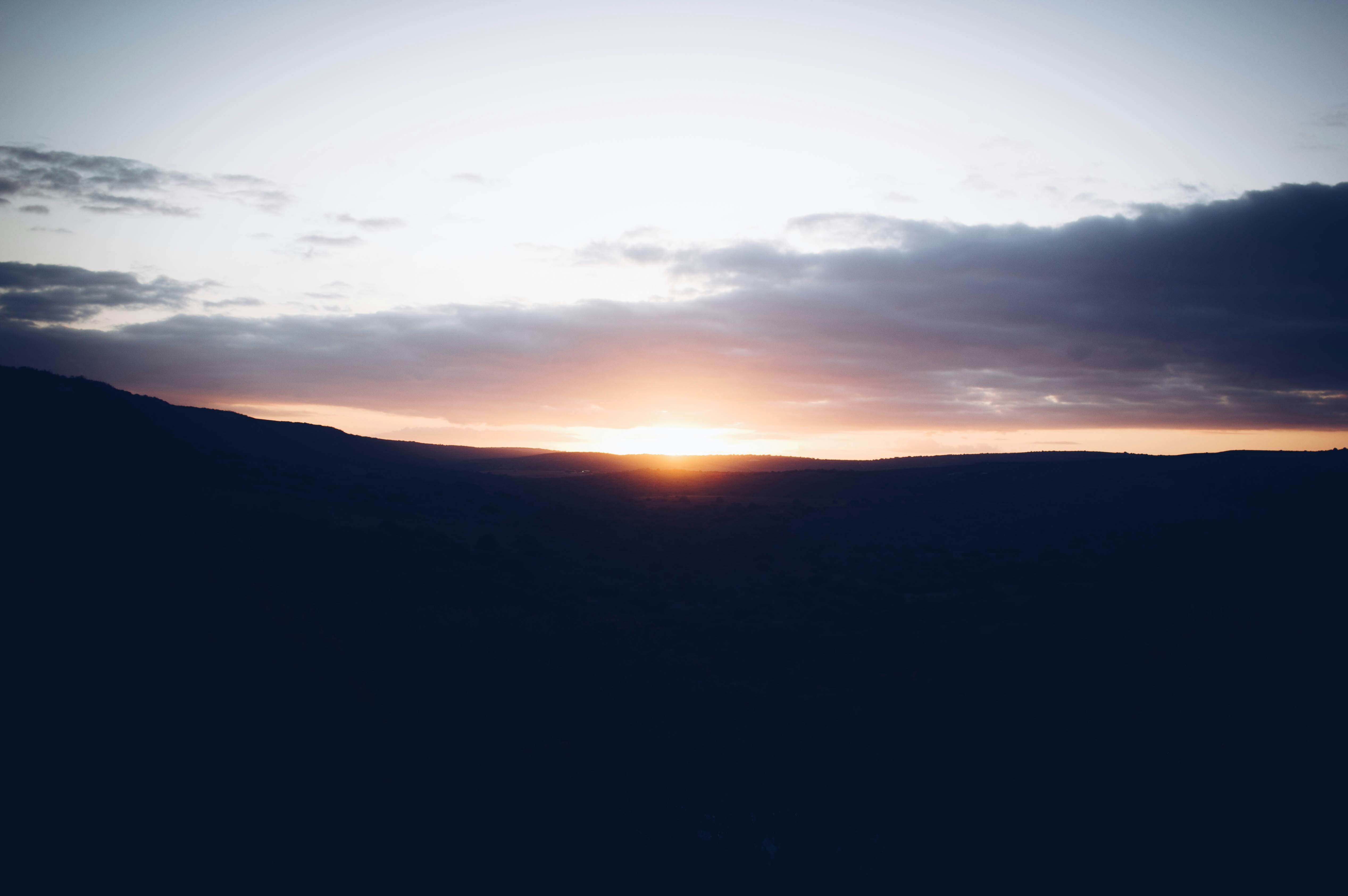Sunset Over Rolling Hills