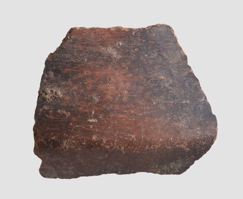 Ancient Red Brown Pottery Fragment
