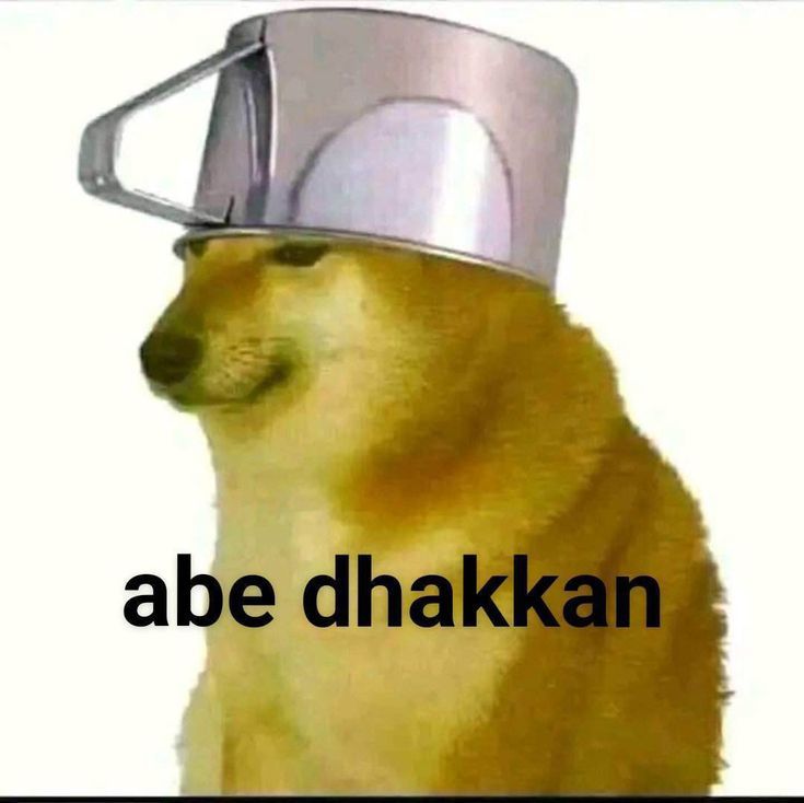 Abe Dhakkan Cheems Dog Meme