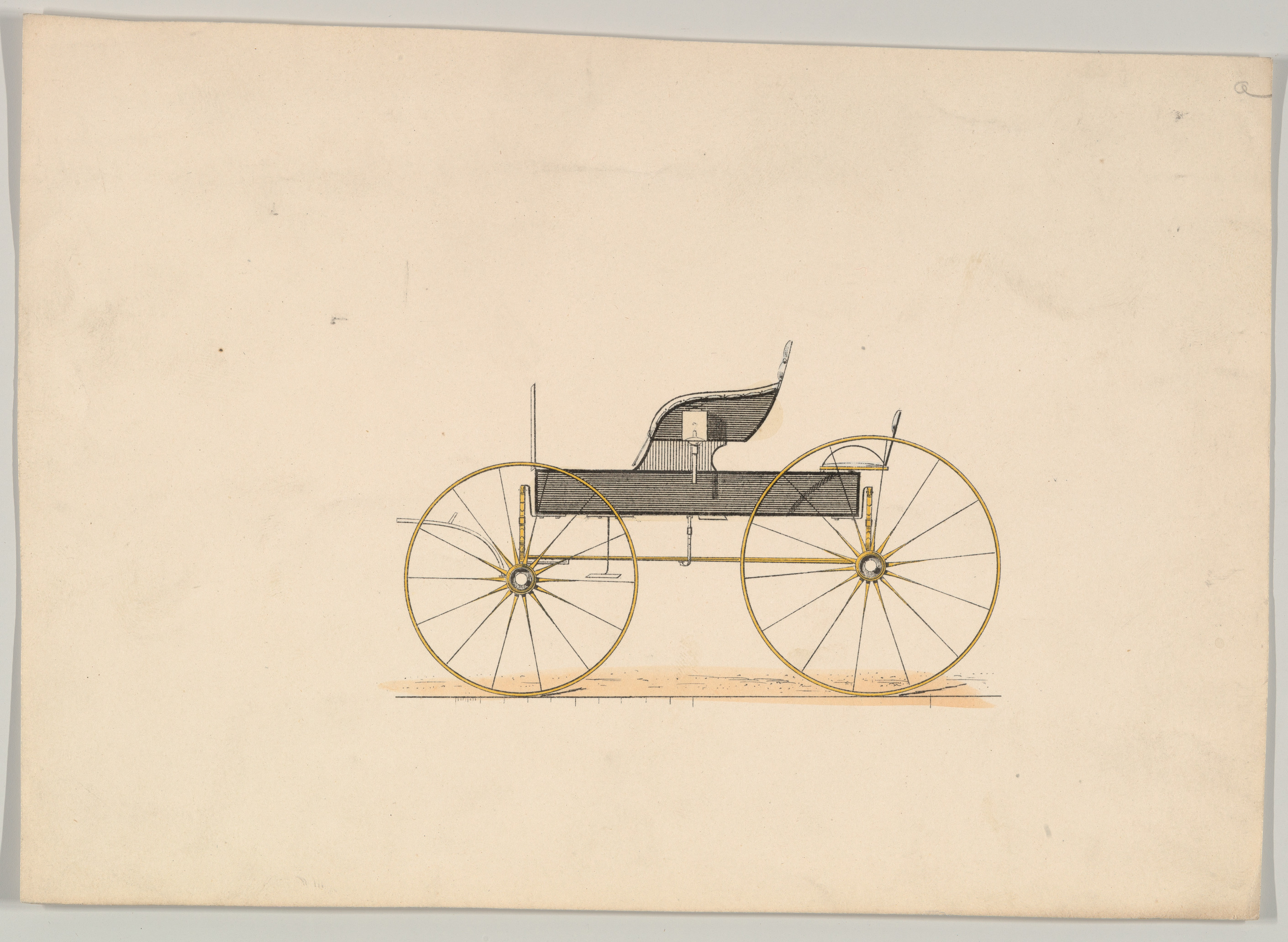 Design Sketch of Vintage Carriage