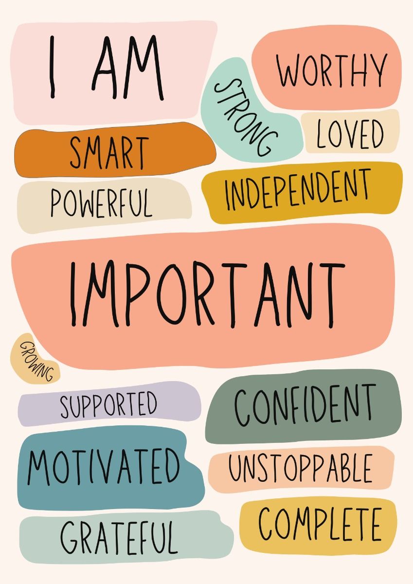 Positive Self Affirmation Poster