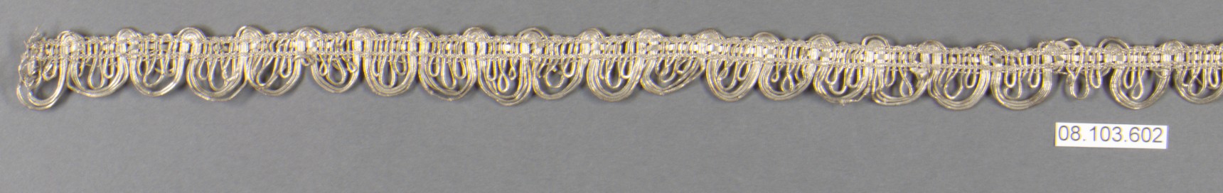 Silver Metallic Decorative Lace Trim
