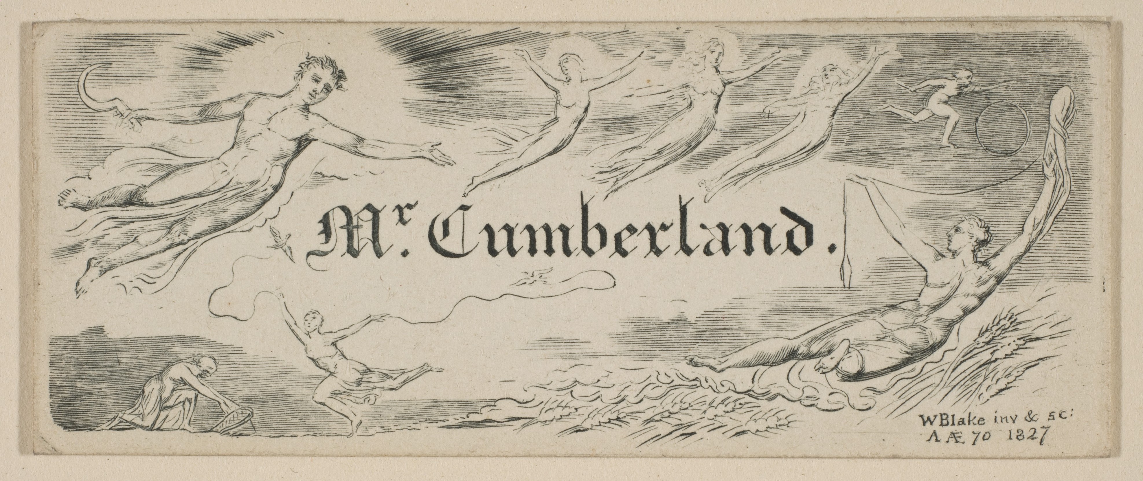 William Blake's Mr Cumberland Engraving