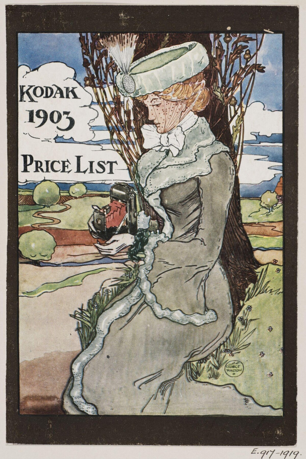 1903 Kodak Price List Cover