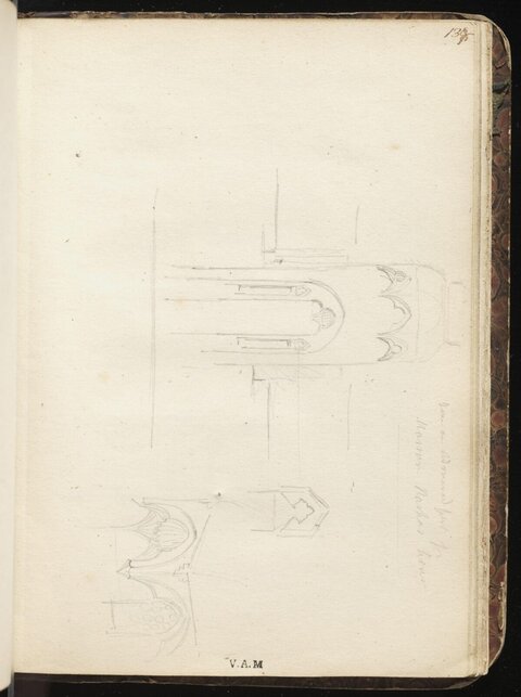 Pencil Sketch of Architectural Details