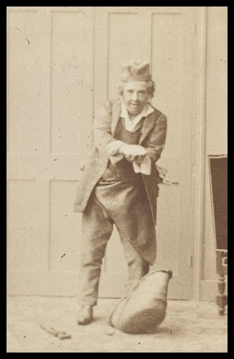 Vintage Portrait of Working Man