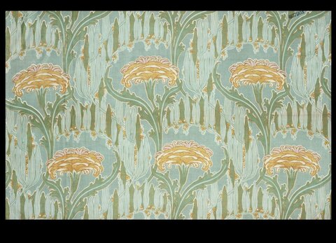Vintage Chrysanthemum Pattern Fabric